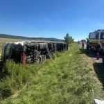 Dopravna nehoda Zrazka dvoch kamionov na D2