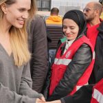 Angelina Jolieova navstivila egyptsky priechod Rafah do Gazy