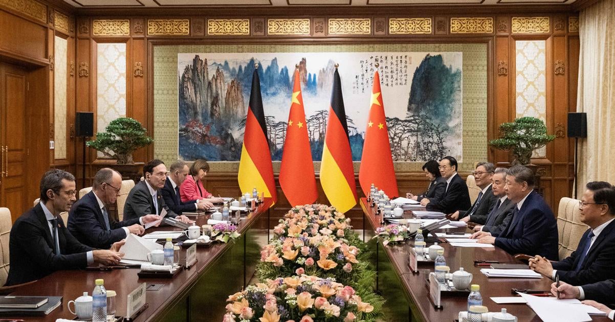 Cina chce posunut vztahy s Nemeckom na novu uroven Premier Si sa stretol s kancelarom Merzom