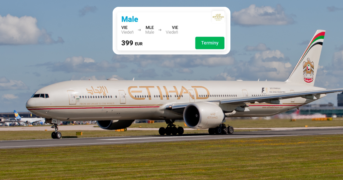 lacne letenky na maldivy za 399 eur etihad laka slovakov na vypredaj problemom su raketove utoky