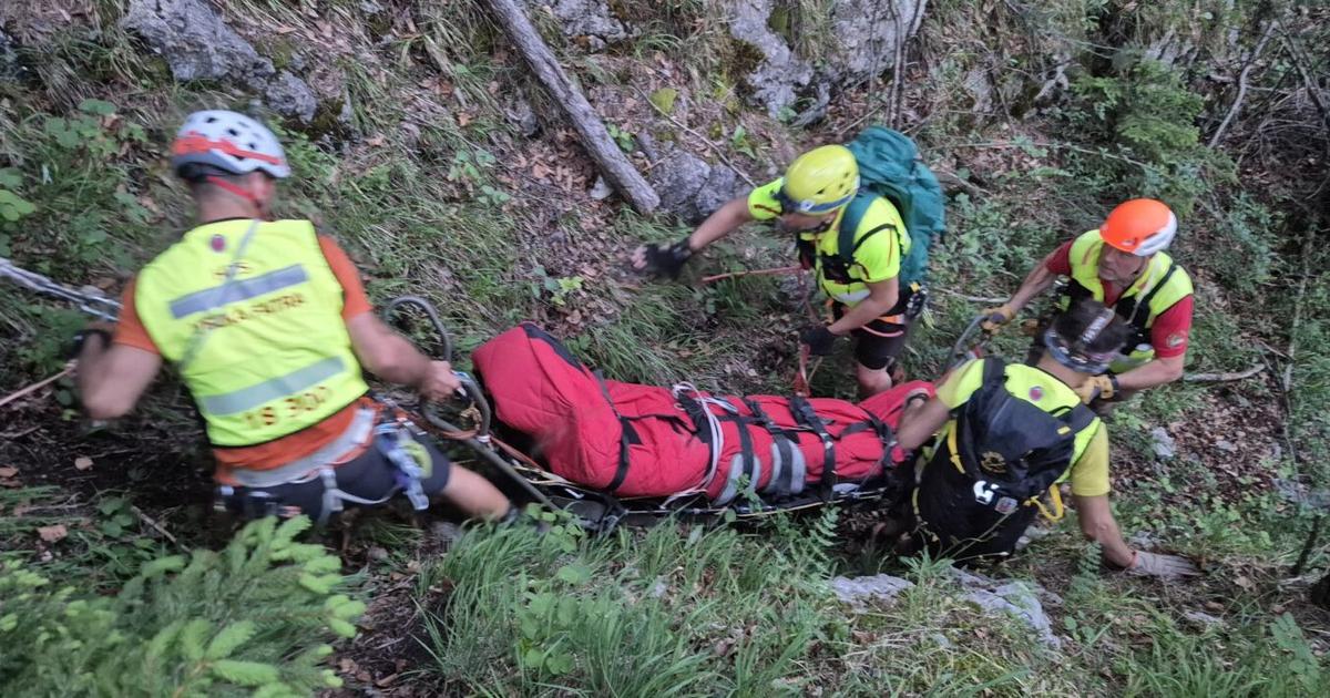 Nad obcou Visnove sa mladik posmykol blizko ferraty a pri pade si sposobil zranenia