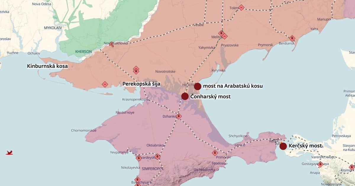 Ukrajina uz znicila dolezite mosty na Kryme Rusi prezivaju na polostrove logisticku krizu