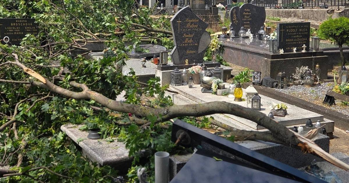 po nicivej burke hrozi pad konarov aj stromov v meste uzavreli zamocky park a mestsky cintorin