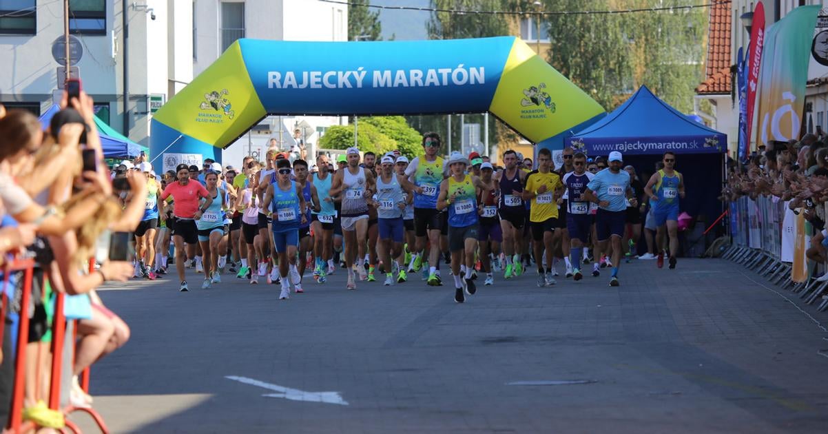 Bezal aj legendarny Zdeno Chara Rajeckeho maratonu sa zucastnilo stovky pretekarov