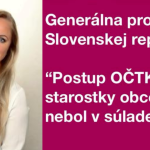 za sest rokov jedenast priestupkov generalny prokurator sa vyjadril k starostke malatinnej
